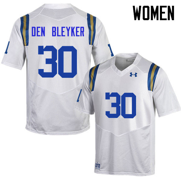 Women #30 Johnny Den Bleyker UCLA Bruins Under Armour College Football Jerseys Sale-White - Click Image to Close